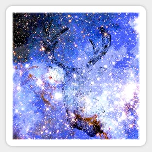 DEER AND STARS Sticker